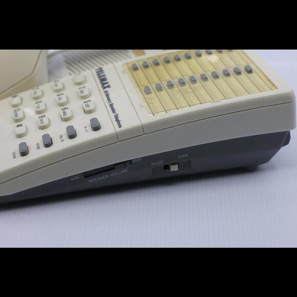 Vintage Telemax CP-268 Desk Phone | 20-Memory Speaker Telephone | Retro Office - Picture 7 of 9